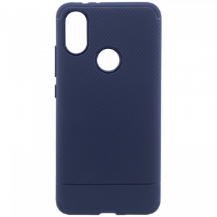 TPU чехол Carbon для Xiaomi Mi 6X / Mi A2 Синий (81051)