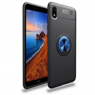 TPU чехол Deen ColorRing под магнитный держатель для Xiaomi Redmi 7A Черный / Синий (105352)