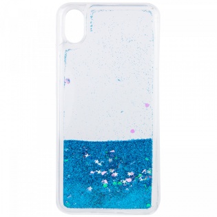 TPU чехол Liquid hearts для Xiaomi Redmi 7A Бирюзовый (105481)