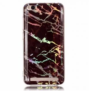 TPU чехол Marble Series для Xiaomi Redmi 4a Черный (92597)