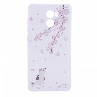 TPU чохол матовий soft touch для Xiaomi Redmi 4 Кот і Сакура (60197)