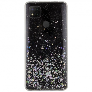 TPU чехол Star Glitter для Xiaomi Redmi 9C Черный (143205)