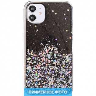 TPU чехол Star Glitter для Xiaomi Redmi Note 9 / Redmi 10X Черный (138496)