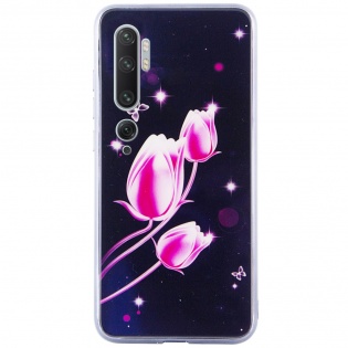 TPU+Glass чехол Fantasy с глянцевыми торцами для Xiaomi Mi Note 10 / MI Note 10 Pro / CC9 Pro Тюльпаны (123248)