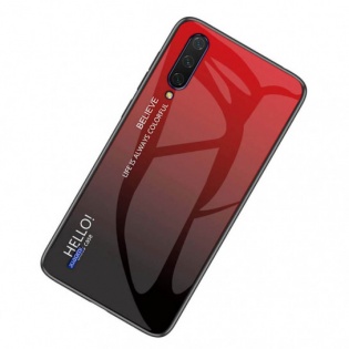 TPU+Glass чохол Gradient HELLO для Xiaomi Mi A3 (CC9e) Red (109045)