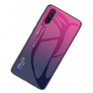 TPU+Glass чохол Gradient HELLO для Xiaomi Mi A3 (CC9e) Pink (109046)