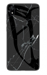 TPU+Glass чехол Luxury Marble для Xiaomi Redmi 7A Черный (104862)