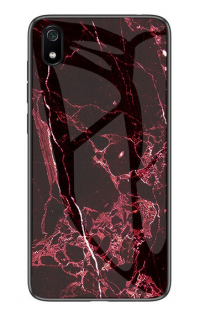 TPU+Glass чехол Luxury Marble для Xiaomi Redmi 7A Марсала (104860)