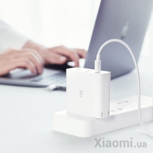 Сетевое зарядное устройство ZMi Fast Charger 65W (3-ports 2A+1C) White HA832