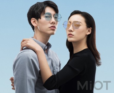 Сонцезахисні окуляри Xiaomi TS Fashion Sunglasses Six Lines Shape Romb Silver Blue SM086-0205