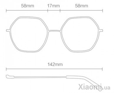 Солнцезащитные Очки Xiaomi TS Fashion Sunglasses Six Lines Shape Romb Silver Blue SM086-0205