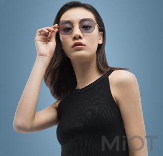 Сонцезахисні окуляри Xiaomi TS Fashion Sunglasses Six Lines Shape Romb Silver Blue SM086-0205