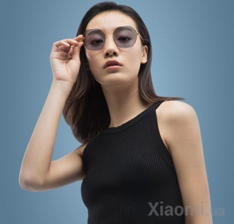 Солнцезащитные Очки Xiaomi TS Fashion Sunglasses Six Lines Shape Romb Gold SM086-0340