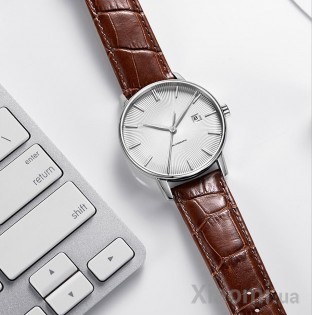 Часы Xiaomi TwentySeventeen Light mechanism watch Silver/Brown W001M
