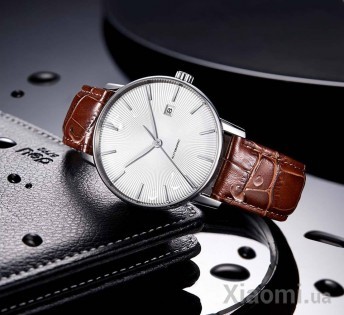 Часы Xiaomi TwentySeventeen Light mechanism watch Silver/Brown W001M