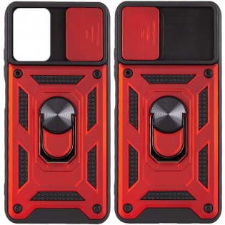 Ударопрочный чехол Camshield Serge Ring for Magnet для Xiaomi Mi 11T / Mi 11T Pro Красный (195013)