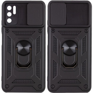 Ударопрочный чехол Camshield Serge Ring for Magnet для Xiaomi Redmi Note 10 5G / Poco M3 Pro Черный (187693)