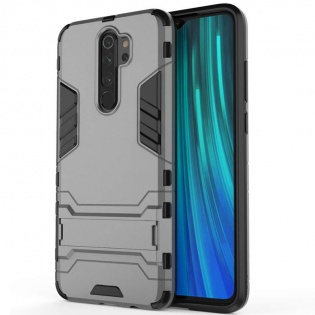 Ударопрочный чехол-подставка Transformer для Xiaomi Redmi Note 8 Pro с мощной защитой корпуса Металл / Gun Metal (118615)