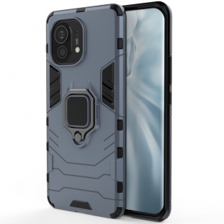 Ударопрочный чехол Transformer Ring for Magnet для Xiaomi Mi 11 Lite Серый / Metal slate (187359)