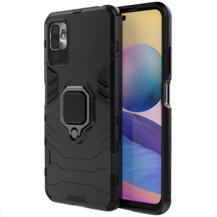 Ударопрочный чехол Transformer Ring for Magnet для Xiaomi Redmi Note 10 5G / Poco M3 Pro Черный / Soul Black (187365)