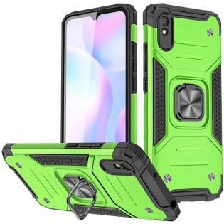 Ударопрочный чехол Union Ring for Magnet для Xiaomi Redmi 9A Салатовый (196272)