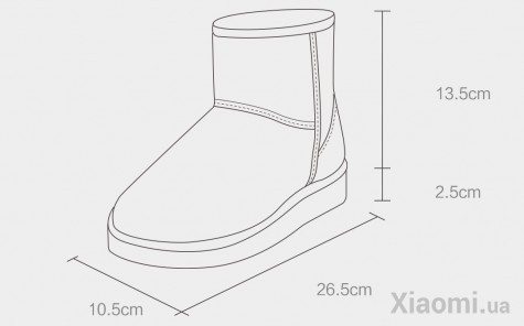 Угги Xiaomi UREVO Gray 39