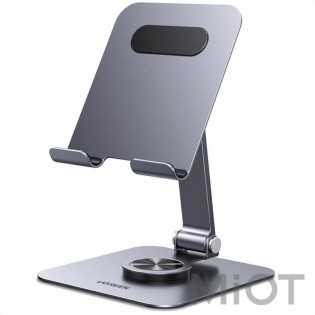 Подставка UGREEN LP894 для планшета 360° алюминиевая, настольная, iPad Pro, iPhone, Xiaomi, Galaxy Grey