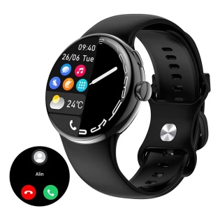 Умные часы Linwear LA24 с AMOLED дисплеем (Черный)