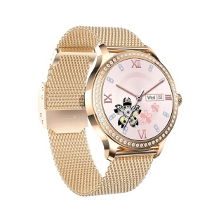 Умные часы Linwear LW105 Metal с мониторингом здоровья (Золотой)