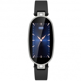 Умные часы фитнес браслет Finow B79 Silver с тонометром и ЭКГ (Черный)