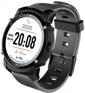 Умные часы King Wear FS08 с GPS модулем и влагозащитой IP68 (Черный)