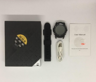 Умные часы King Wear FS08 с GPS модулем и влагозащитой IP68 (Черный)