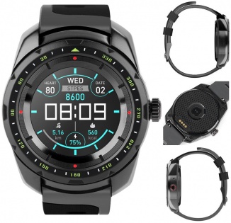 Умные часы King Wear KW01 с влагозащитой и пульсометром (Черный)