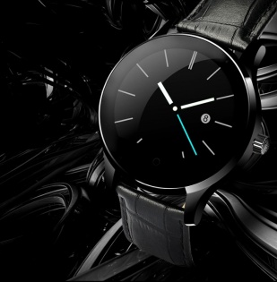 Умные часы Lemfo K88H leather с кожаным ремешком (Черный)