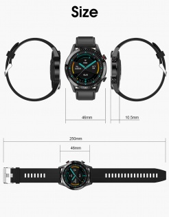 Умные часы Lemfo L13 Metal с тонометром и снятием ЭКГ (Черный)