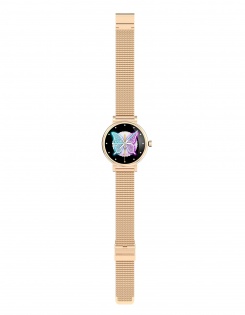 Розумний годинник Linwear LW06 Metal з вимірюванням тиску (Золотий)