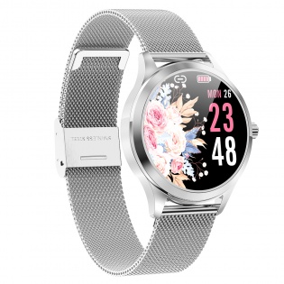 Розумний годинник Linwear LW07 Metal з вимірюванням пульсу та кисню в крові (Сріблястий)