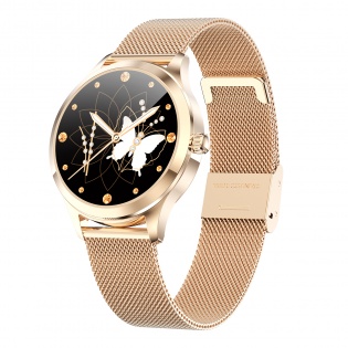 Розумний годинник Linwear LW07 Metal з вимірюванням пульсу та кисню в крові (Золотий)