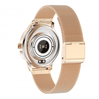 Умные часы Linwear LW07 Metal с измерением пульса и кислорода в крови (Золотой)