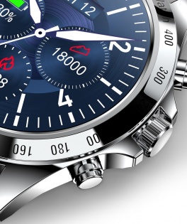 Умные часы Linwear LW09 Metal c измерением кислорода в крови (Серебристый)