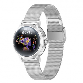 Розумний годинник Linwear LW10 Metal з пульсометром та моніторингом сну (Сріблястий)