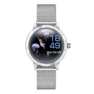 Розумний годинник Linwear LW10 Metal з пульсометром та моніторингом сну (Сріблястий)