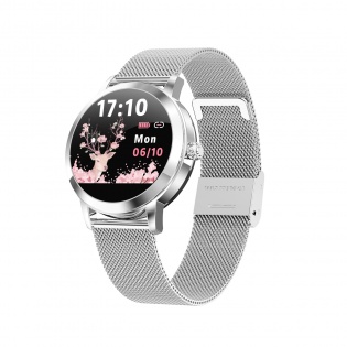 Умные часы Linwear LW10 Metal с пульсометром и мониторингом сна (Серебристый)