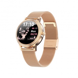 Розумний годинник Linwear LW20 Metal з тонометром (Золотий)