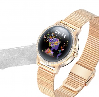 Розумний годинник Linwear LW20 Metal з тонометром (Золотий)