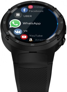 Умные часы Zeblaze Thor 4 на Android 7.0 с поддержкой 4G (Черный)
