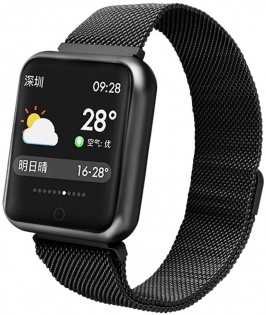 Умные смарт часы Smart Watch P68 с измерением давления (Черный)