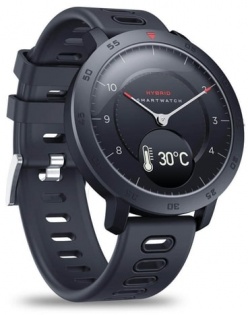 Умные смарт часы Zeblaze Hybrid с сенсорным управлением (Черный)