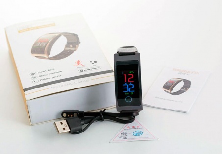 Умный фитнес-браслет Finow CK11S Plus с тонометром (Черный)