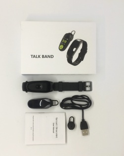 Умный фитнес-браслет и bluetooth гарнитура King Wear KR04 (Черный)